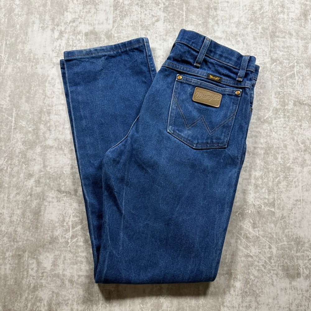 Wrangler Jeans Men 33x32 Blue Cowboy Cut Rigid Straight Leg Western